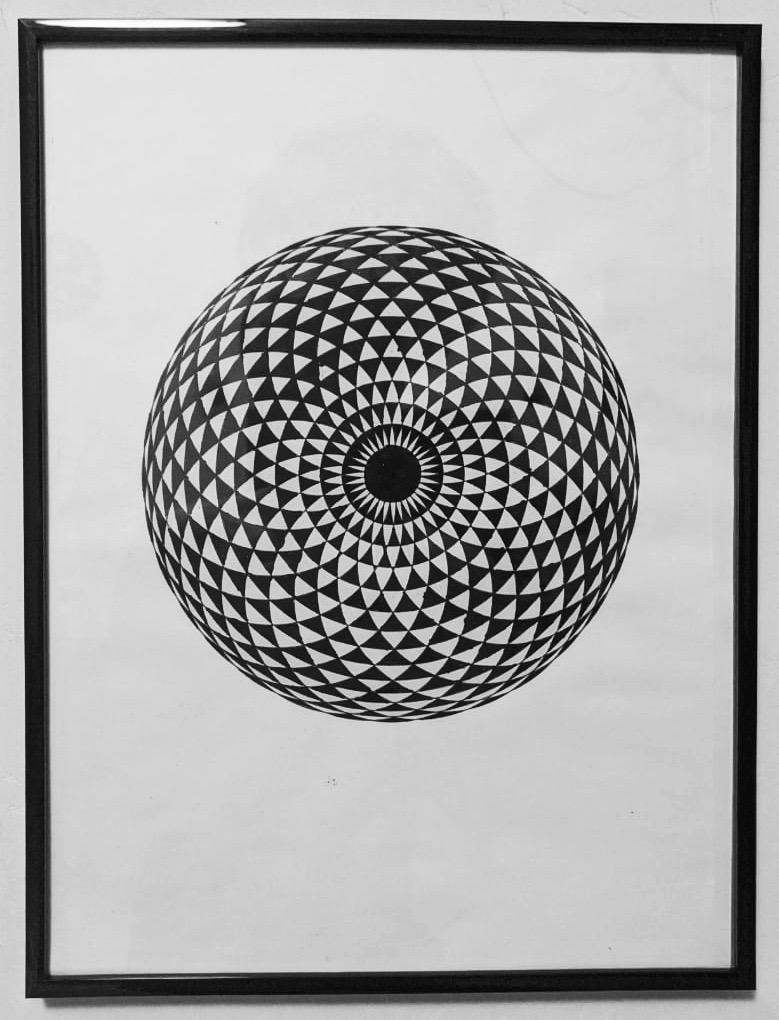 картинка Мандала "Геометрический глаз", графика  автор Дмитрий Тетерин от магазина Greennal